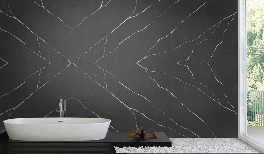 Кварцевый агломерат Grey Marquina